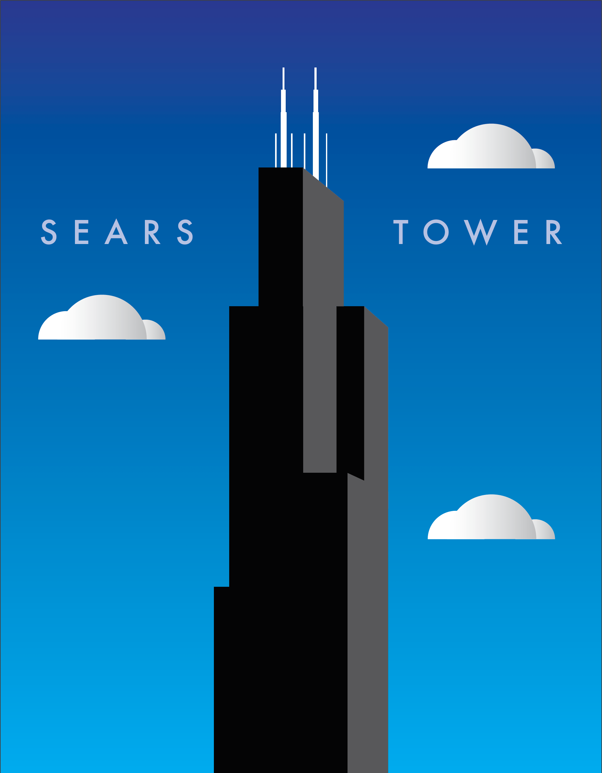Sears Tower - Cardstock Print