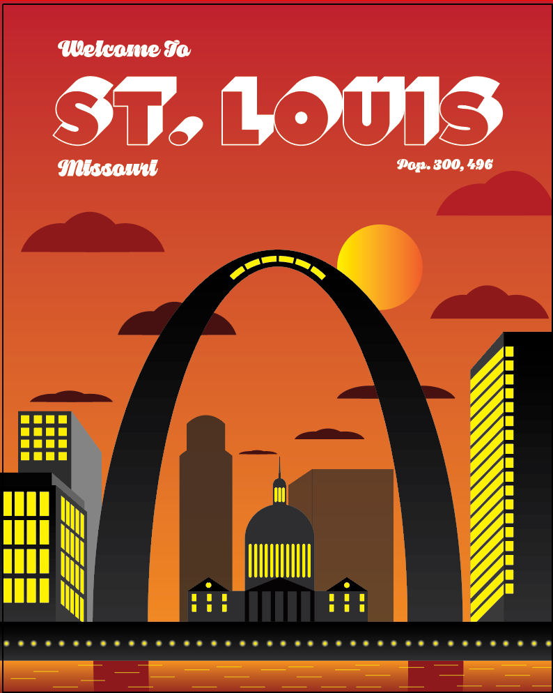 St. Louis - Cardstock Print